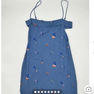 Honey Punch Blue Sundress with Spaghetti Straps